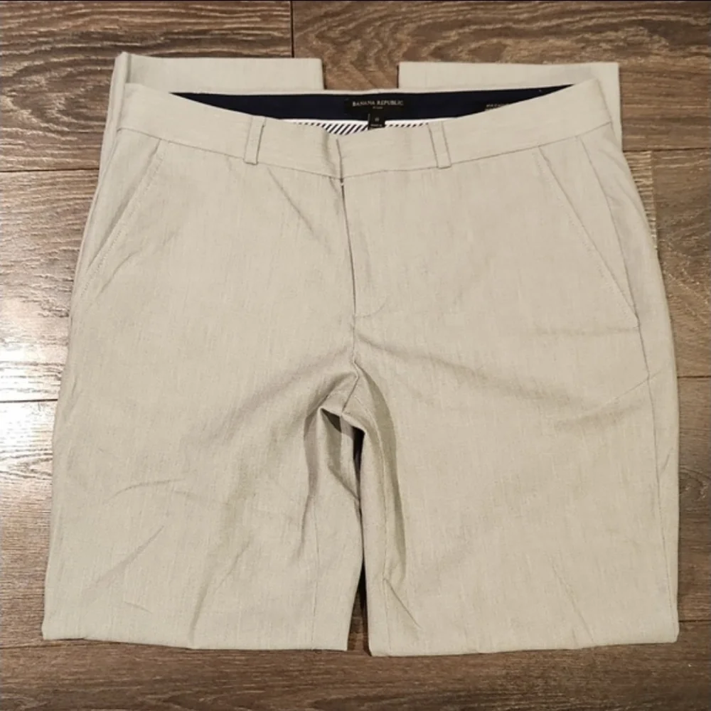 ❤️ BANANA REPUBLIC RYAN FIT SLIM STRAIGHT MACHINE WASHABLE PANTS / TROUSERS, 8